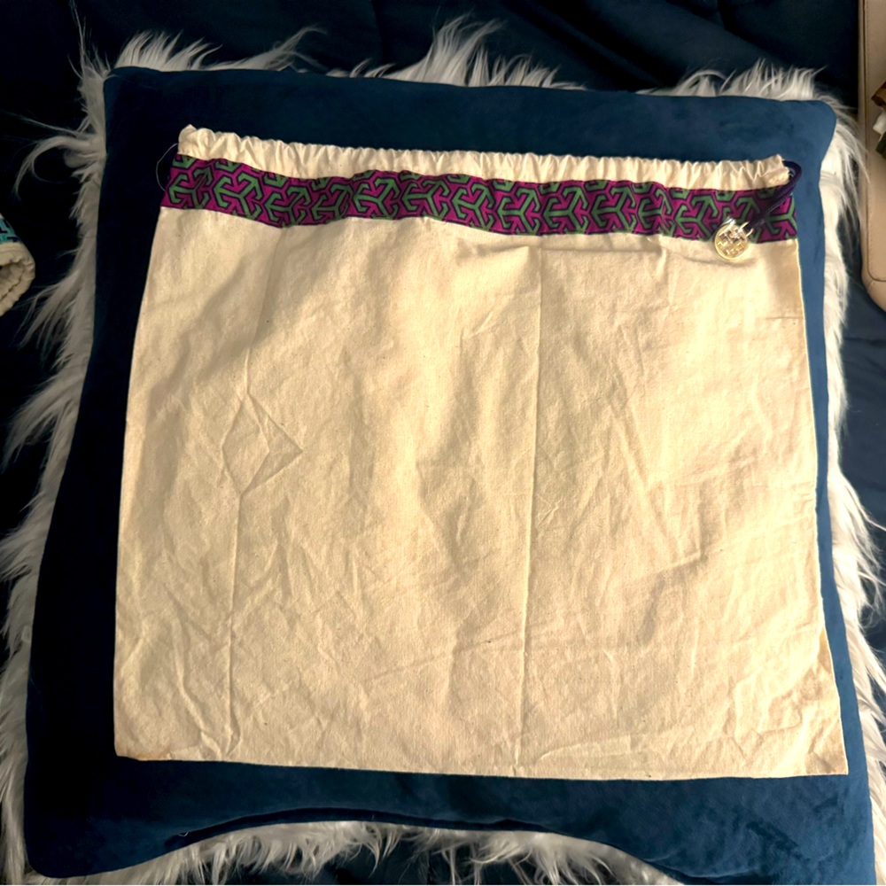 Tory Burch dustbag 14in x 15in